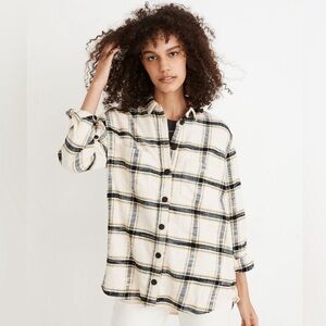 Madewell Super Soft Oversized Ex-Boyfriend‎ Shirt in Caney Plaid, Women’s Small